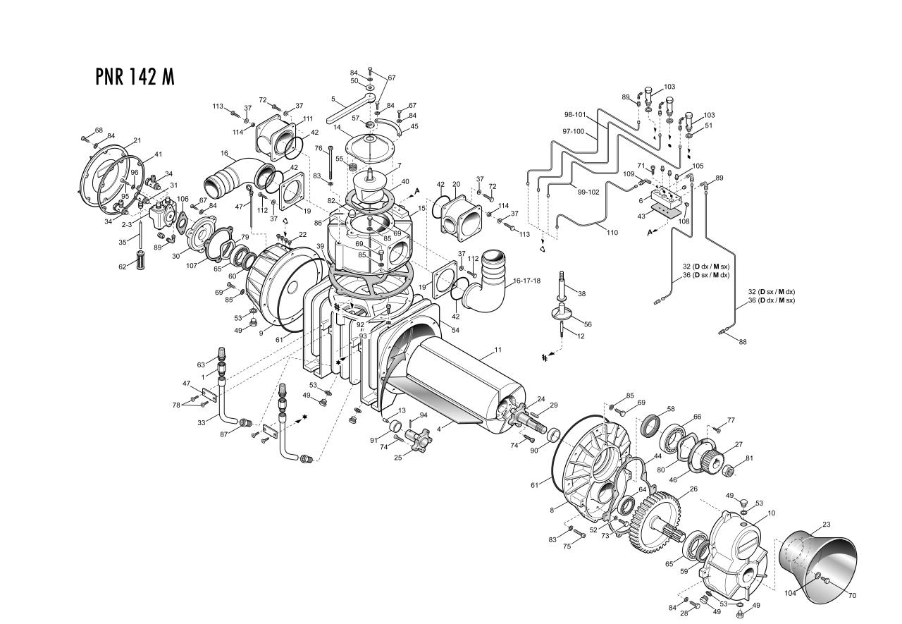 Wellenstummel vorne PNR 142-M