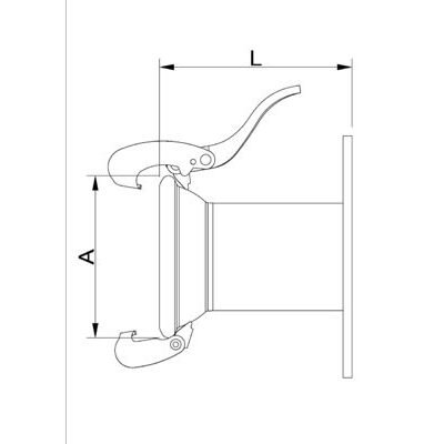 Flanschstutzen Lochabstand 150