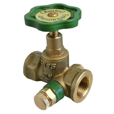 Durchgangsventil mit Entleerung 1/2