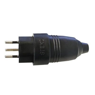 T23 Gummistecker schwarz