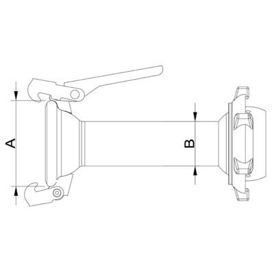 Adapter ITAL Mutterteil / KUGELKUPPLUNG