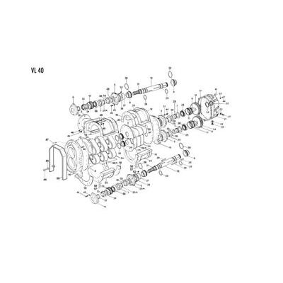 Flansch rechteck. schwarz zu VL 40