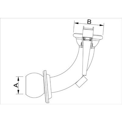 60° Ersatzrohrbogen für Kombiverteiler