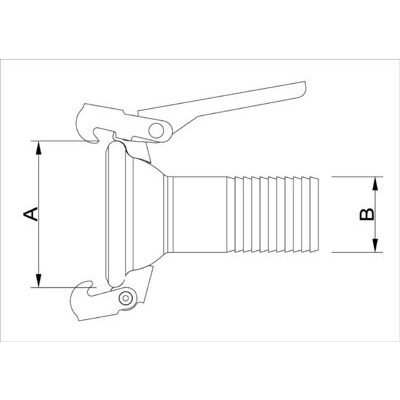 Schlauchtülle gezahnt NW 075