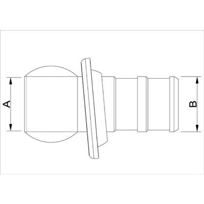 Schlauchtülle gedreht NW 075