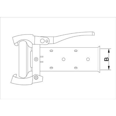 Mörtelkupplung mit 12 Löcher NW 133