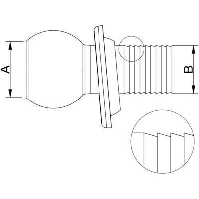 Schlauchtülle gezahnt NW 200