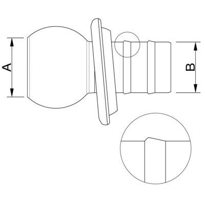 Schlauchtülle NW 150