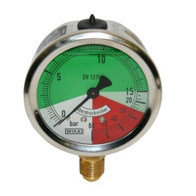 Manometer 0 - 60 bar Glyzerinfüllung