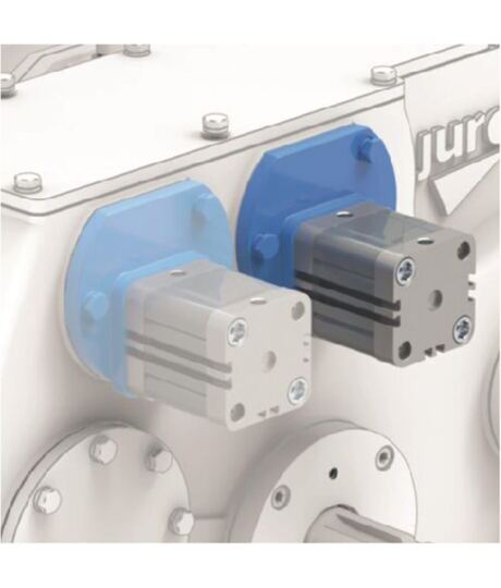 2 pneumatische Schaltzylinder