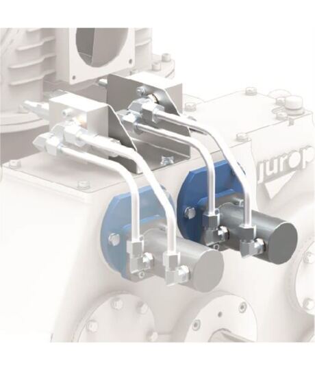 2 hydraulische Schaltzylinder