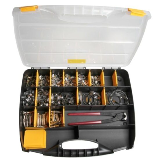 Schlauchschellensortiment 345- teilig