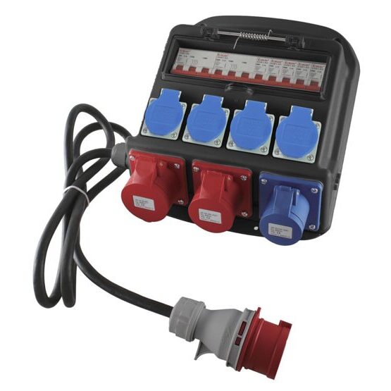 Stromverteiler tragbar 16A Kunststoff