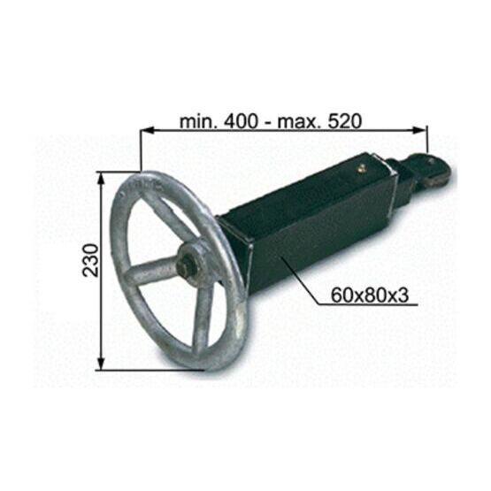 Parkbremse mit Handrad Ø 230 mm