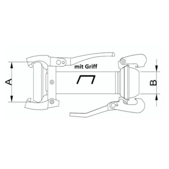 Adapter PERROT Mutterteil / BAUER Vaterteil