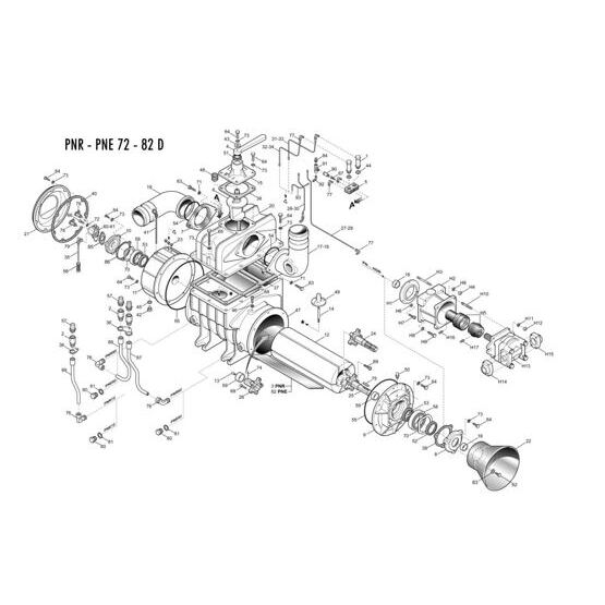 Hydraulikmotor HDM30 / 43 cm³