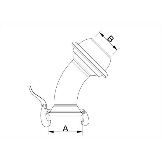 BAZZOLI Bogen 45° NW 150