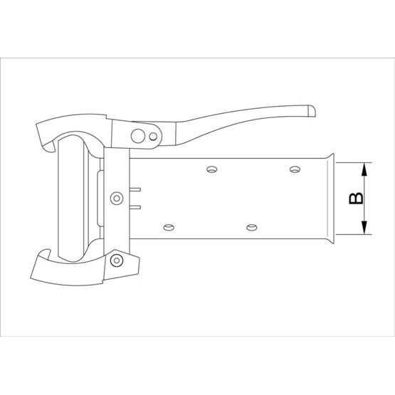 Mörtelkupplung mit 8 Löcher NW 075
