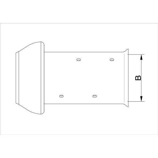 Mörtelkupplung mit 8 Löcher NW 075