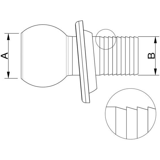 Schlauchtülle gezahnt NW 200