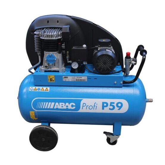 ABAC P59 Kompressor, fahrbar, Keilriemenbetrieb