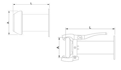 Flanschstutzen - Rundflansch